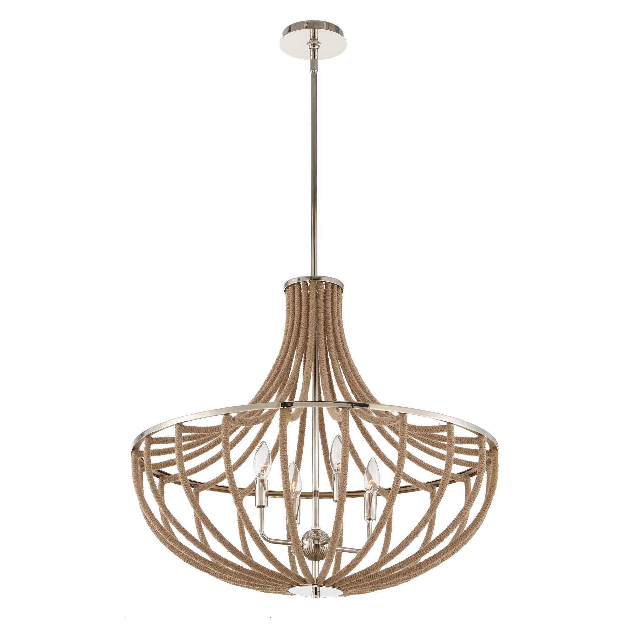Lovelock 4 Light Rope Empire Chandelier