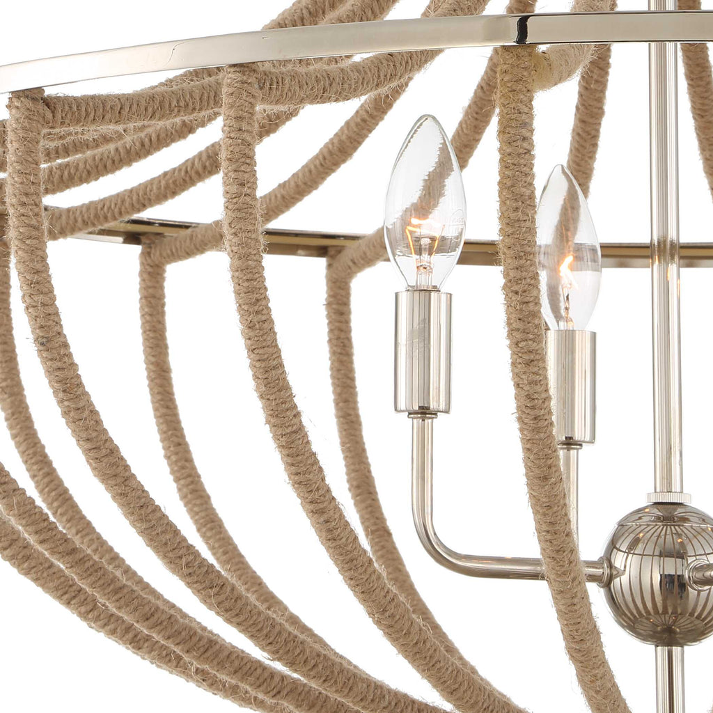 Lovelock 4 Light Rope Empire Chandelier