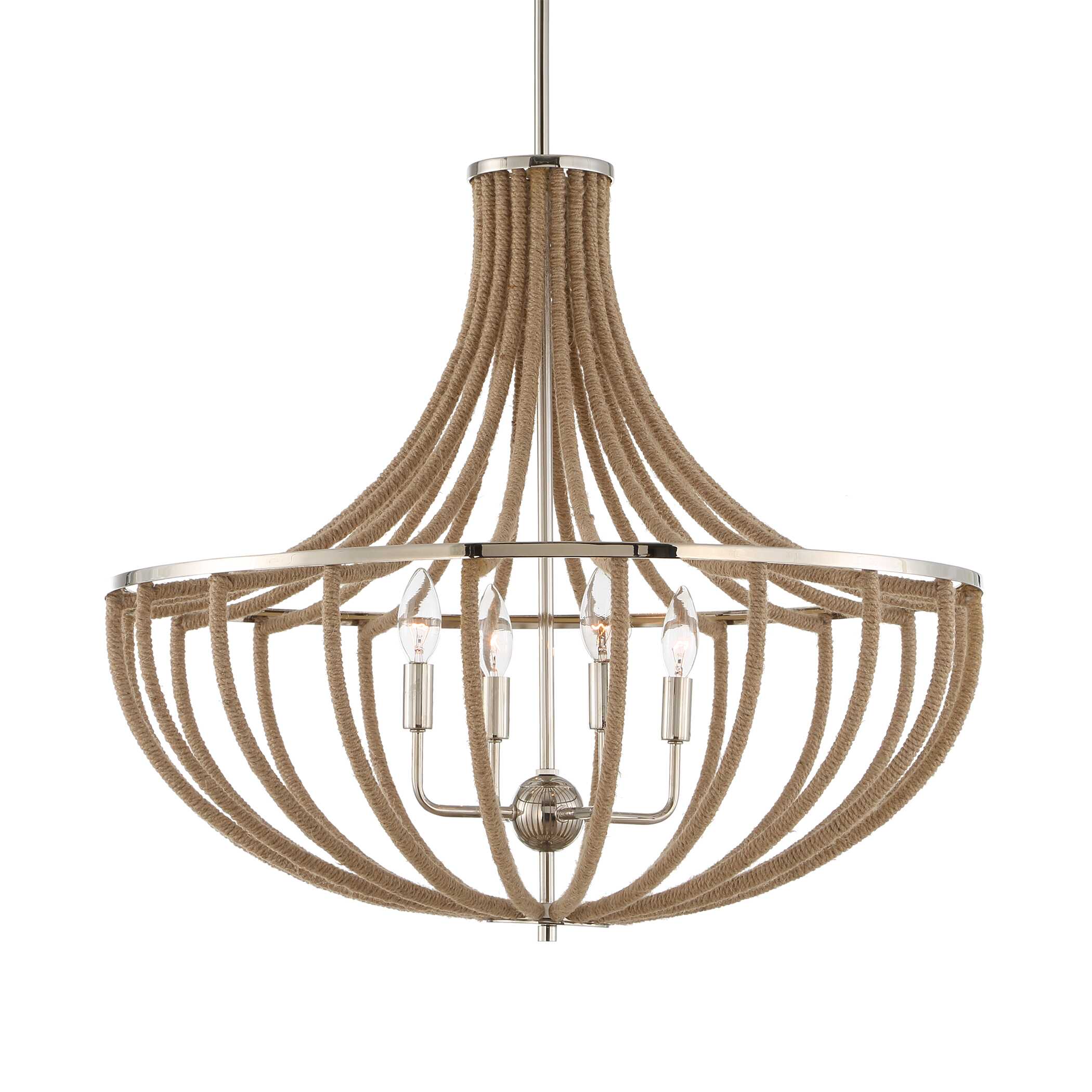 Lovelock 4 Light Rope Empire Chandelier