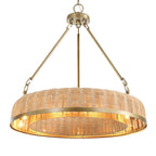 Ladakh 9 Light Round Wicker Pendant