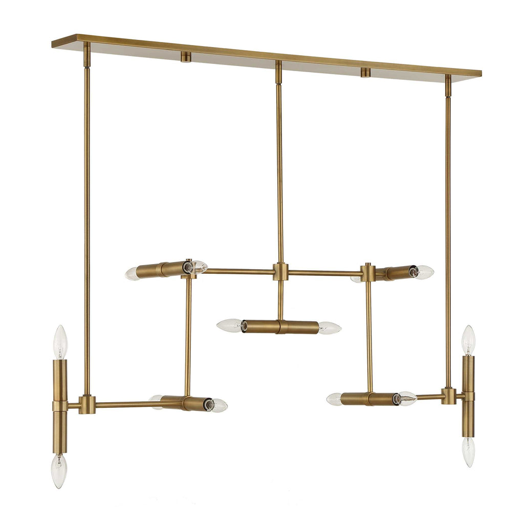 Cadre 14 Light Modern Linear Pendant