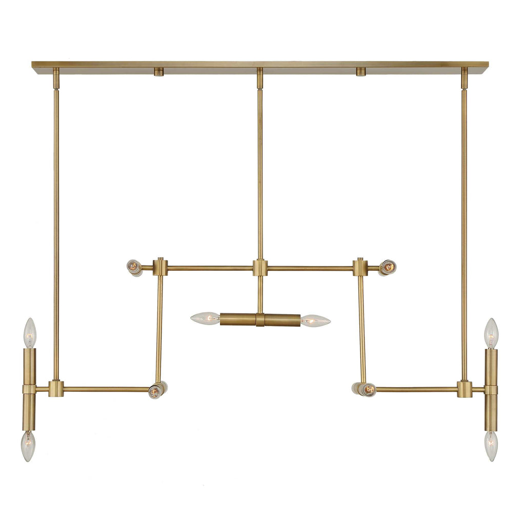 Cadre 14 Light Modern Linear Pendant