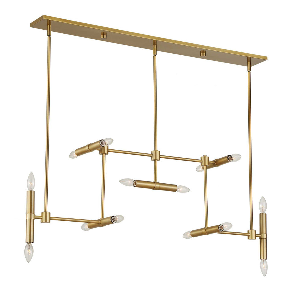 Cadre 14 Light Modern Linear Pendant