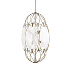 Valencia 6 Light Glass Panel Pendant