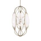 Valencia 6 Light Glass Panel Pendant