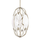 Valencia 6 Light Glass Panel Pendant