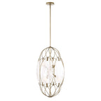 Valencia 6 Light Glass Panel Pendant