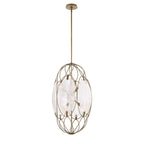 Valencia 6 Light Glass Panel Pendant