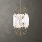 Valencia 6 Light Glass Panel Pendant