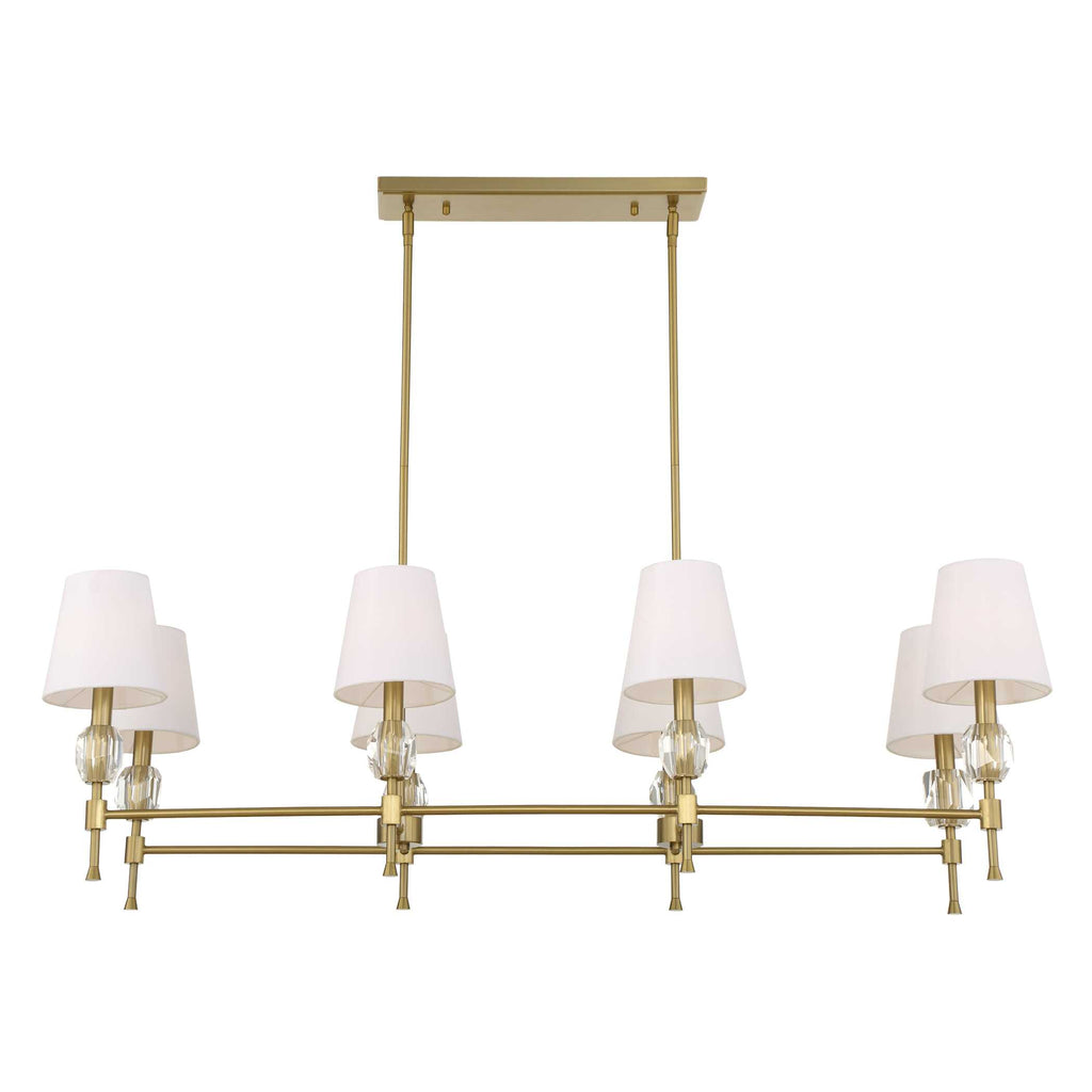 Arques 8 Light Linear Chandelier