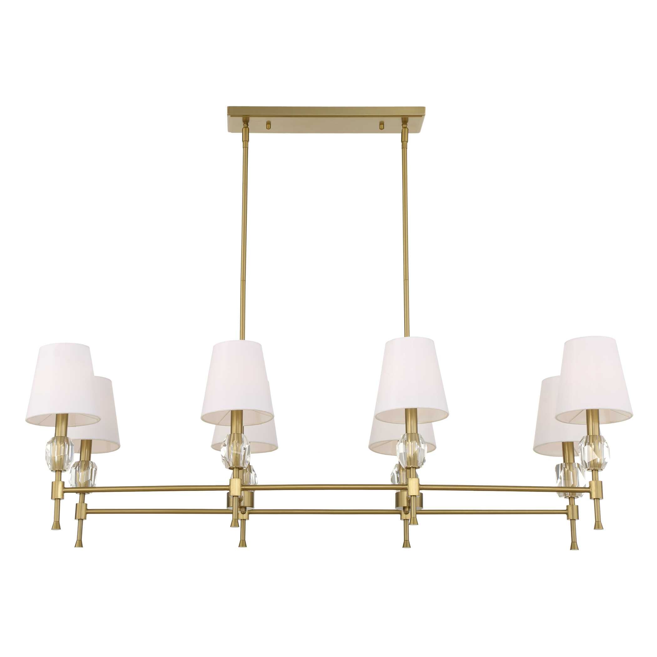 Arques 8 Light Linear Chandelier