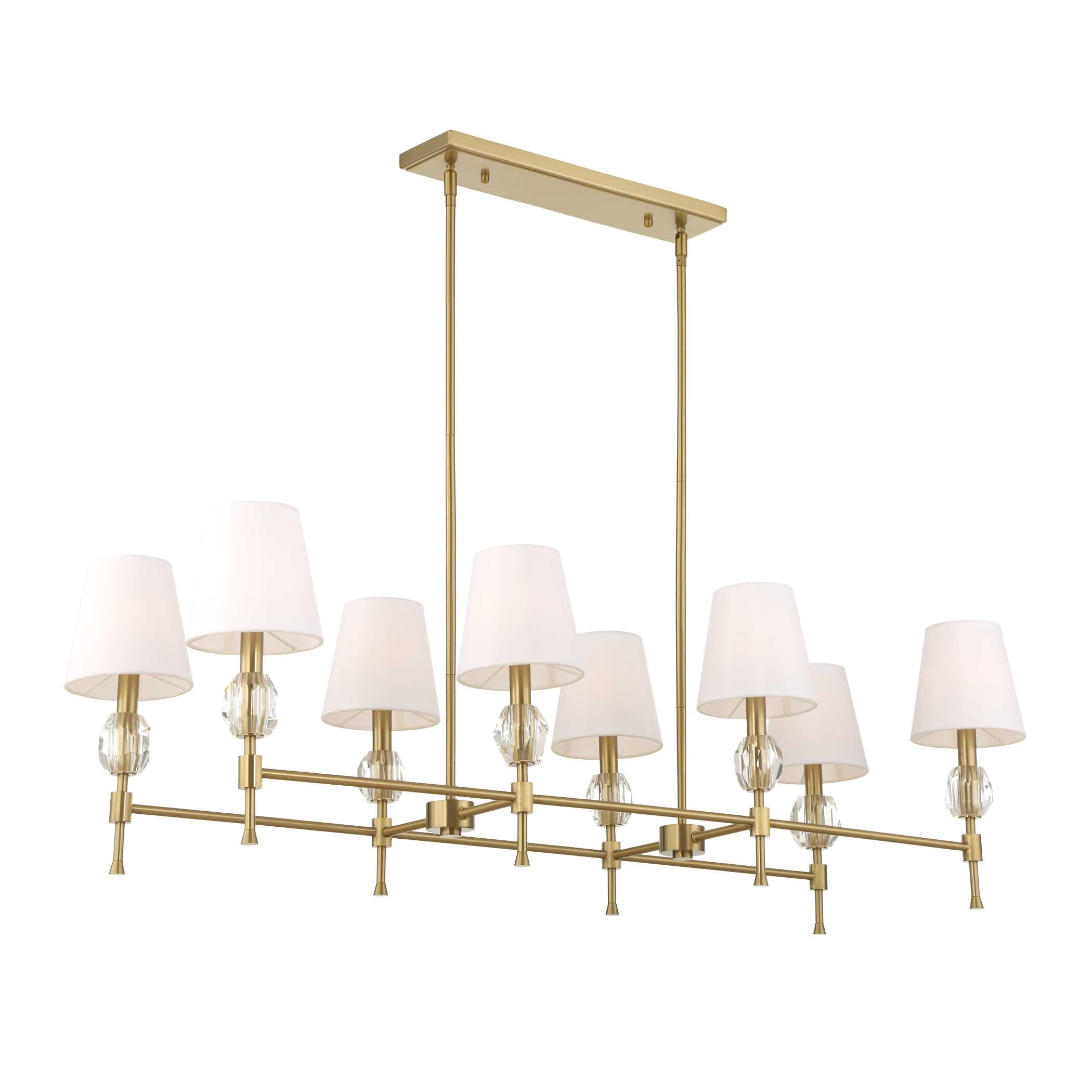 Arques 8 Light Linear Chandelier