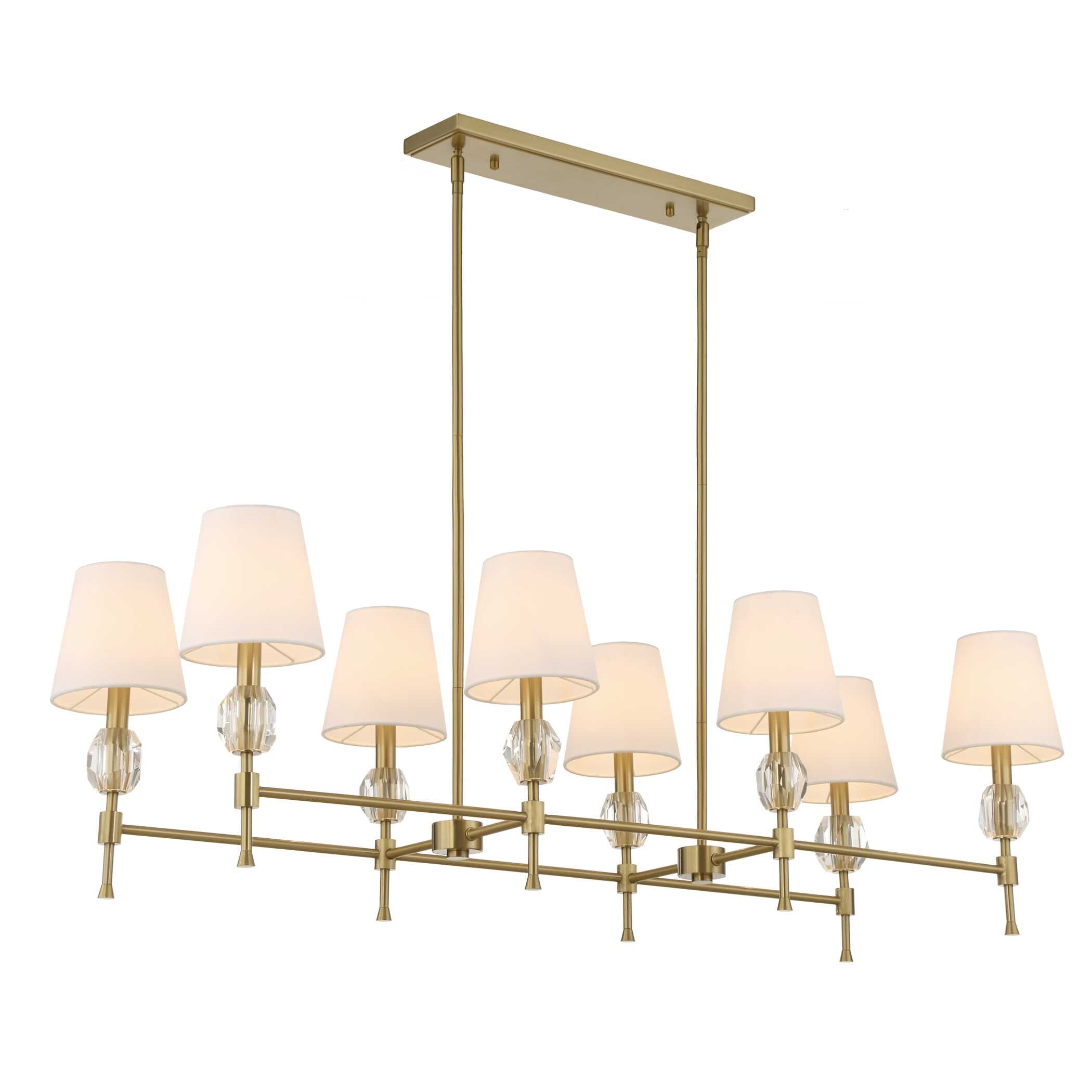 Arques 8 Light Linear Chandelier