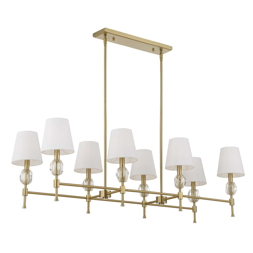 Arques 8 Light Linear Chandelier