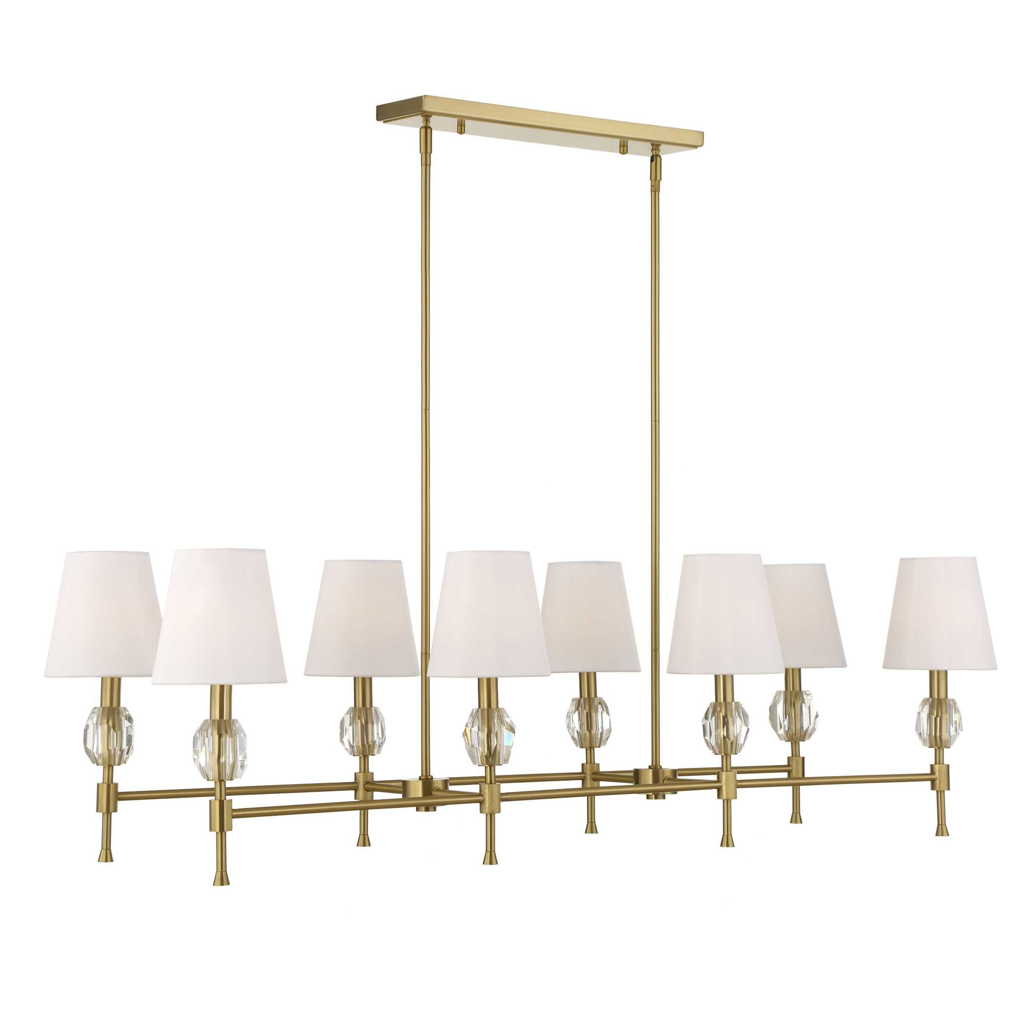 Arques 8 Light Linear Chandelier
