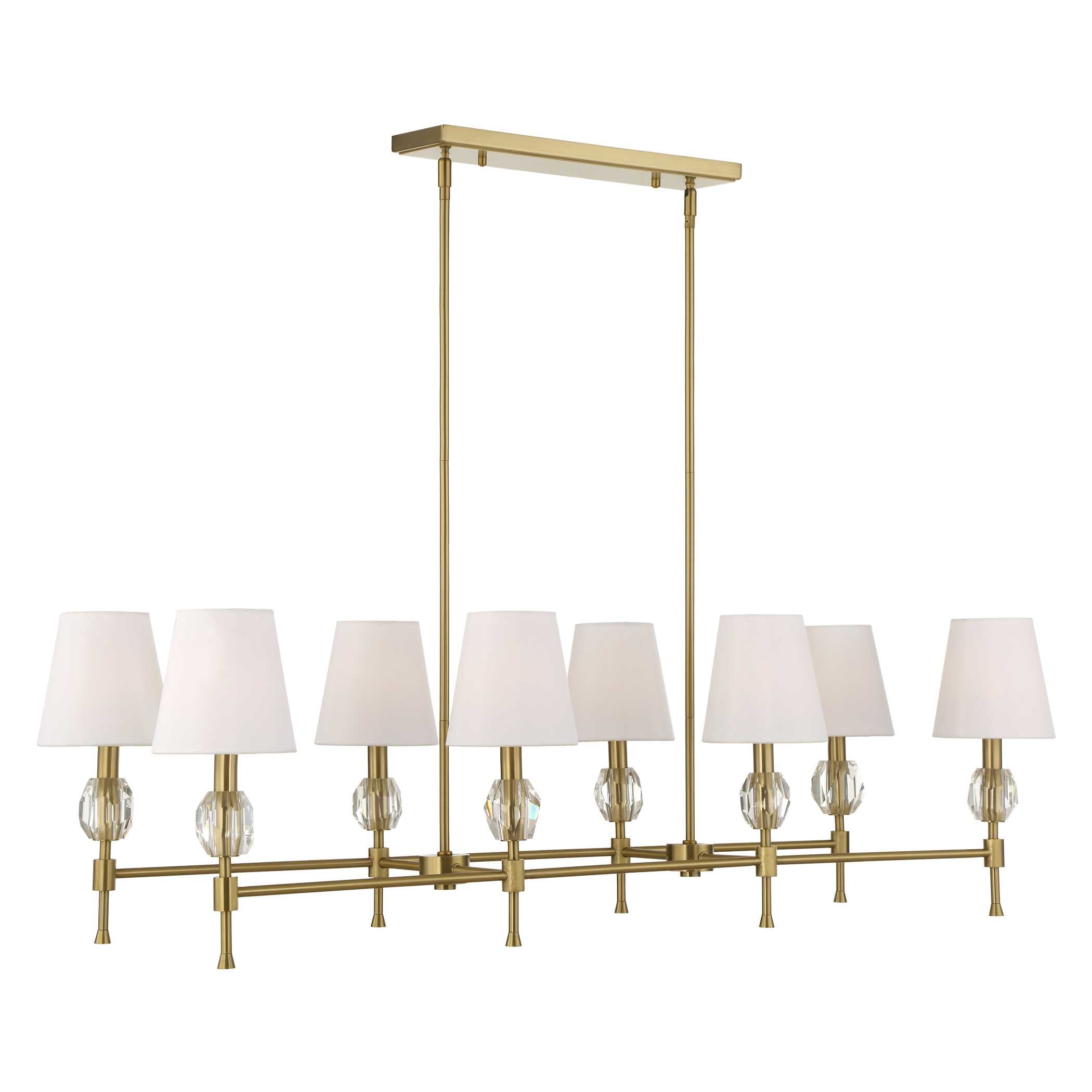 Arques 8 Light Linear Chandelier