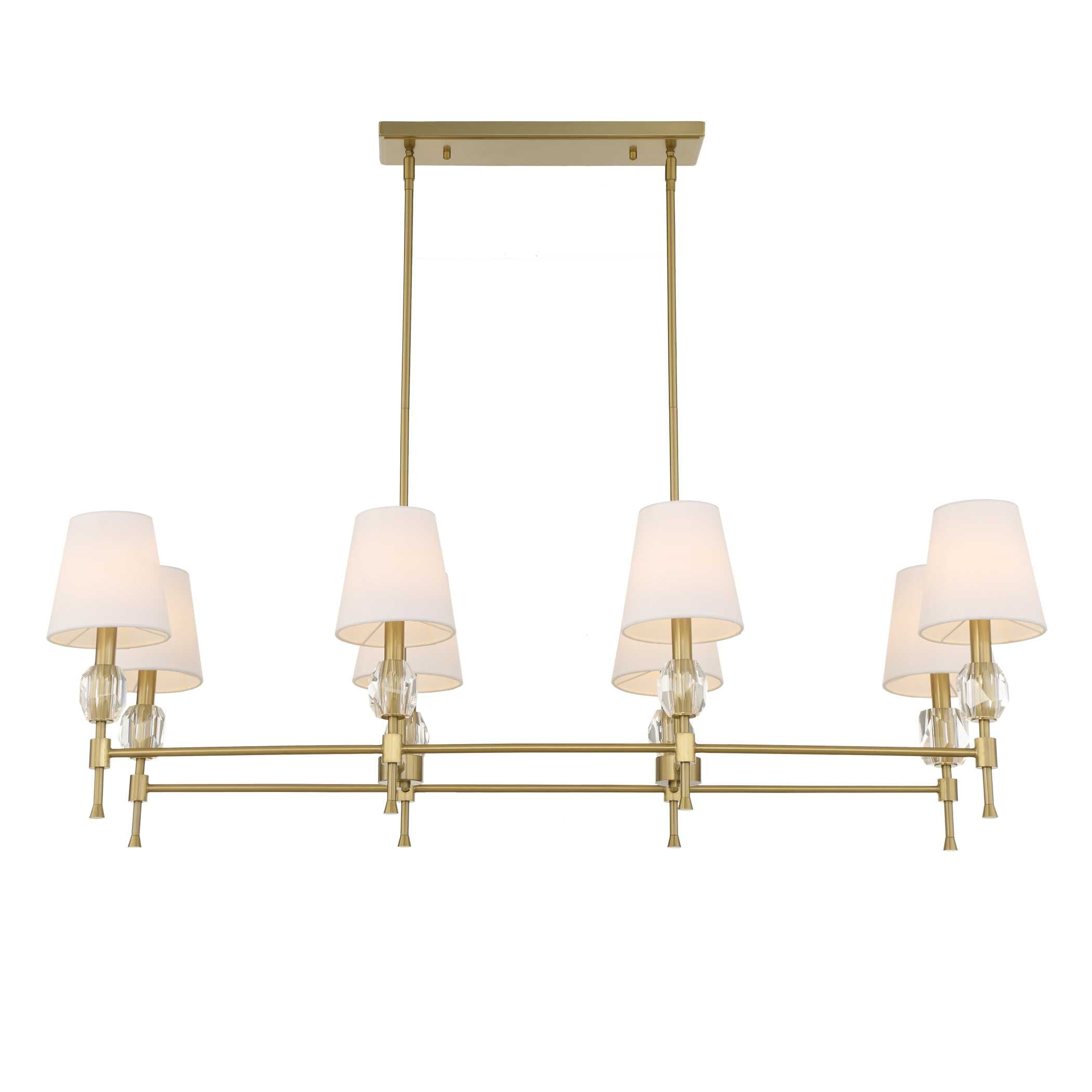 Arques 8 Light Linear Chandelier