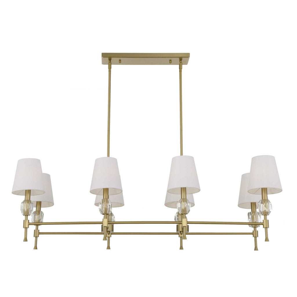 Arques 8 Light Linear Chandelier