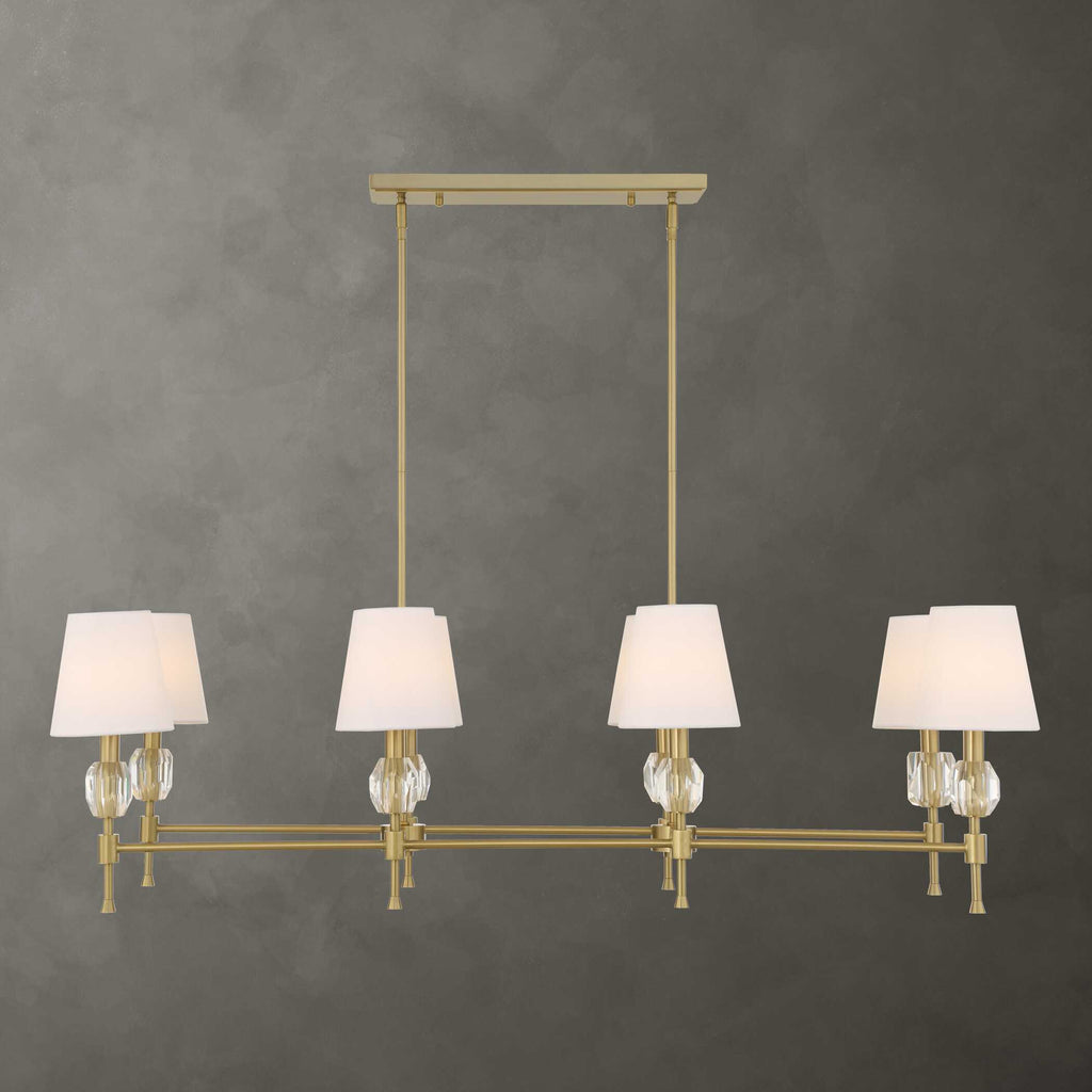 Arques 8 Light Linear Chandelier