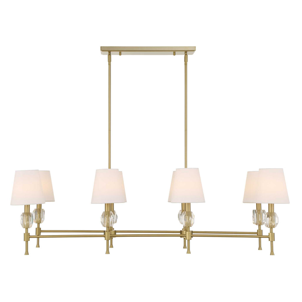Arques 8 Light Linear Chandelier