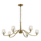 Barcelona 6 Light Brass Chandelier