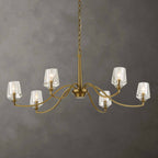 Barcelona 6 Light Brass Chandelier