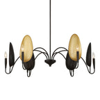 Warwick 6 Light Matte Black Chandelier