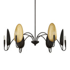 Warwick 6 Light Matte Black Chandelier