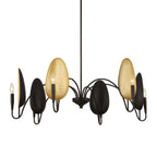 Warwick 6 Light Matte Black Chandelier