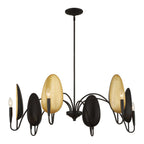Warwick 6 Light Matte Black Chandelier