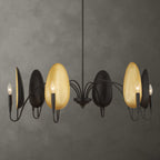 Warwick 6 Light Matte Black Chandelier