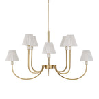 Poppins 8 Light Brass Chandelier