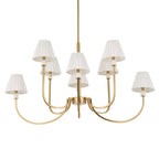Poppins 8 Light Brass Chandelier