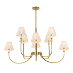 Poppins 8 Light Brass Chandelier