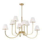 Poppins 8 Light Brass Chandelier