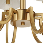 Poppins 8 Light Brass Chandelier
