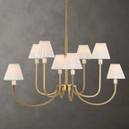 Poppins 8 Light Brass Chandelier