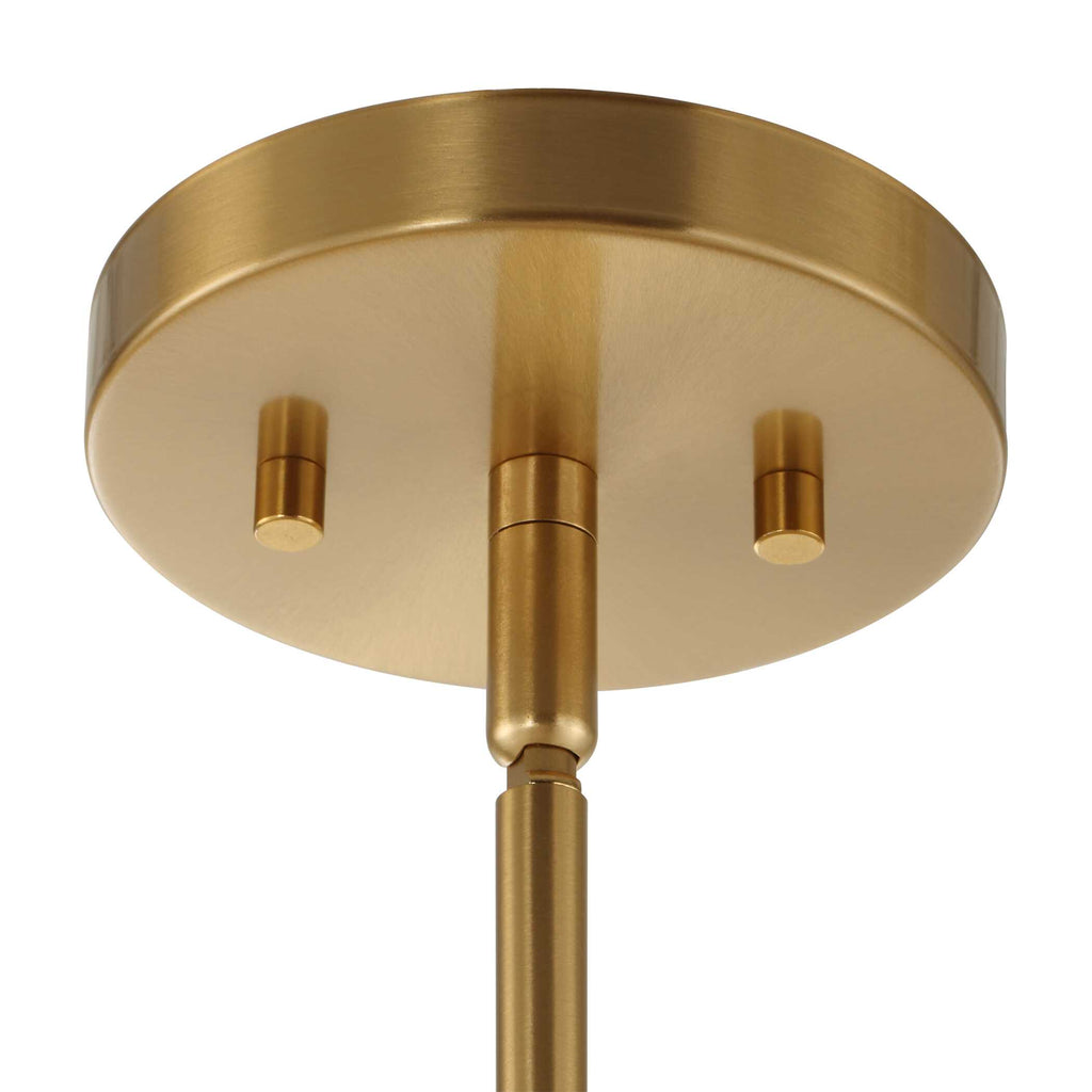 Ripple 1 Light Frost Glass Pendant