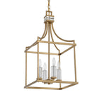 Montreal 4 Light Brass Lantern Pendant