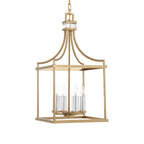 Montreal 4 Light Brass Lantern Pendant
