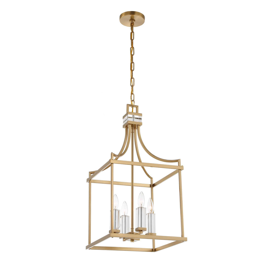Montreal 4 Light Brass Lantern Pendant