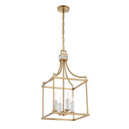 Montreal 4 Light Brass Lantern Pendant