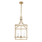 Montreal 4 Light Brass Lantern Pendant