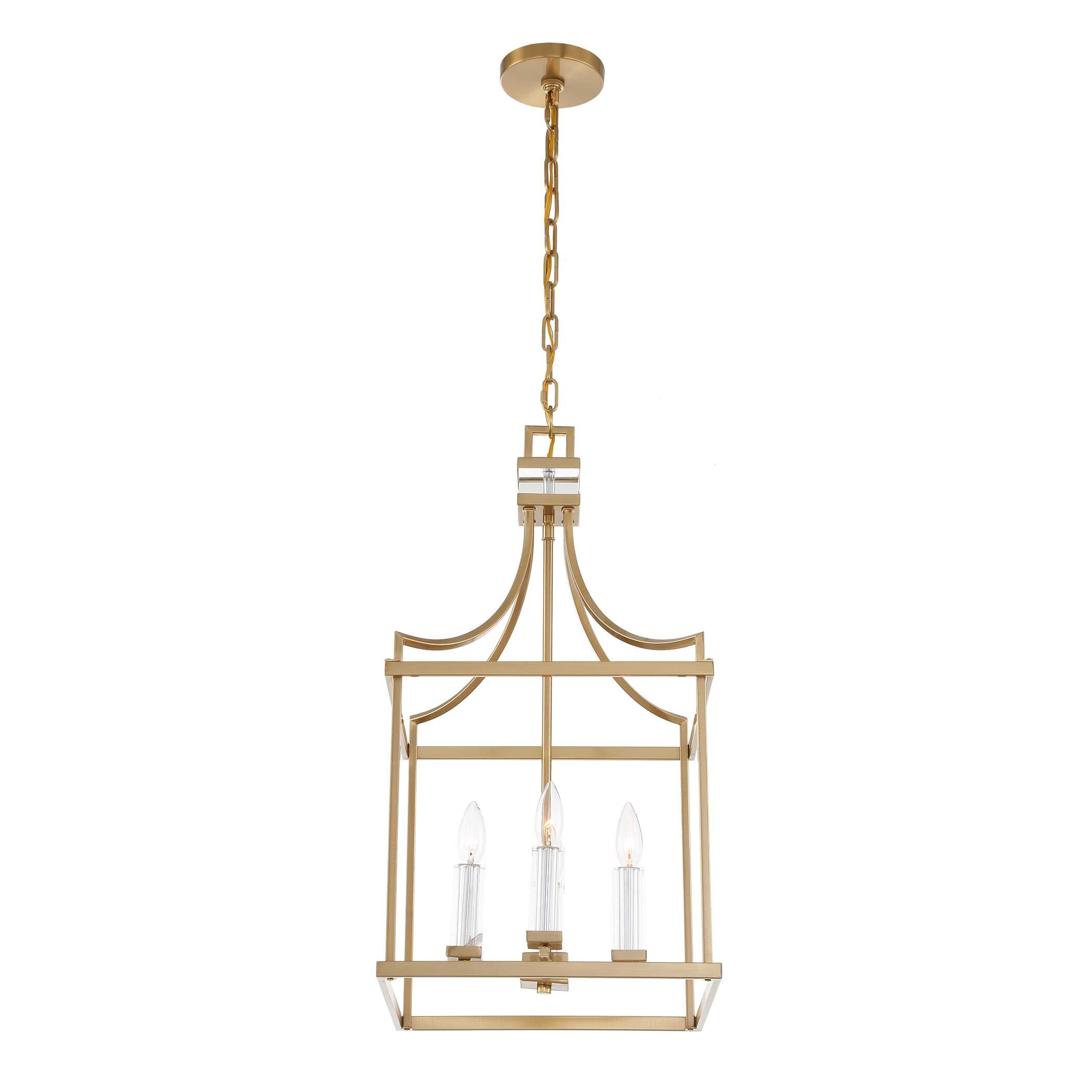 Montreal 4 Light Brass Lantern Pendant
