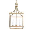 Montreal 4 Light Brass Lantern Pendant