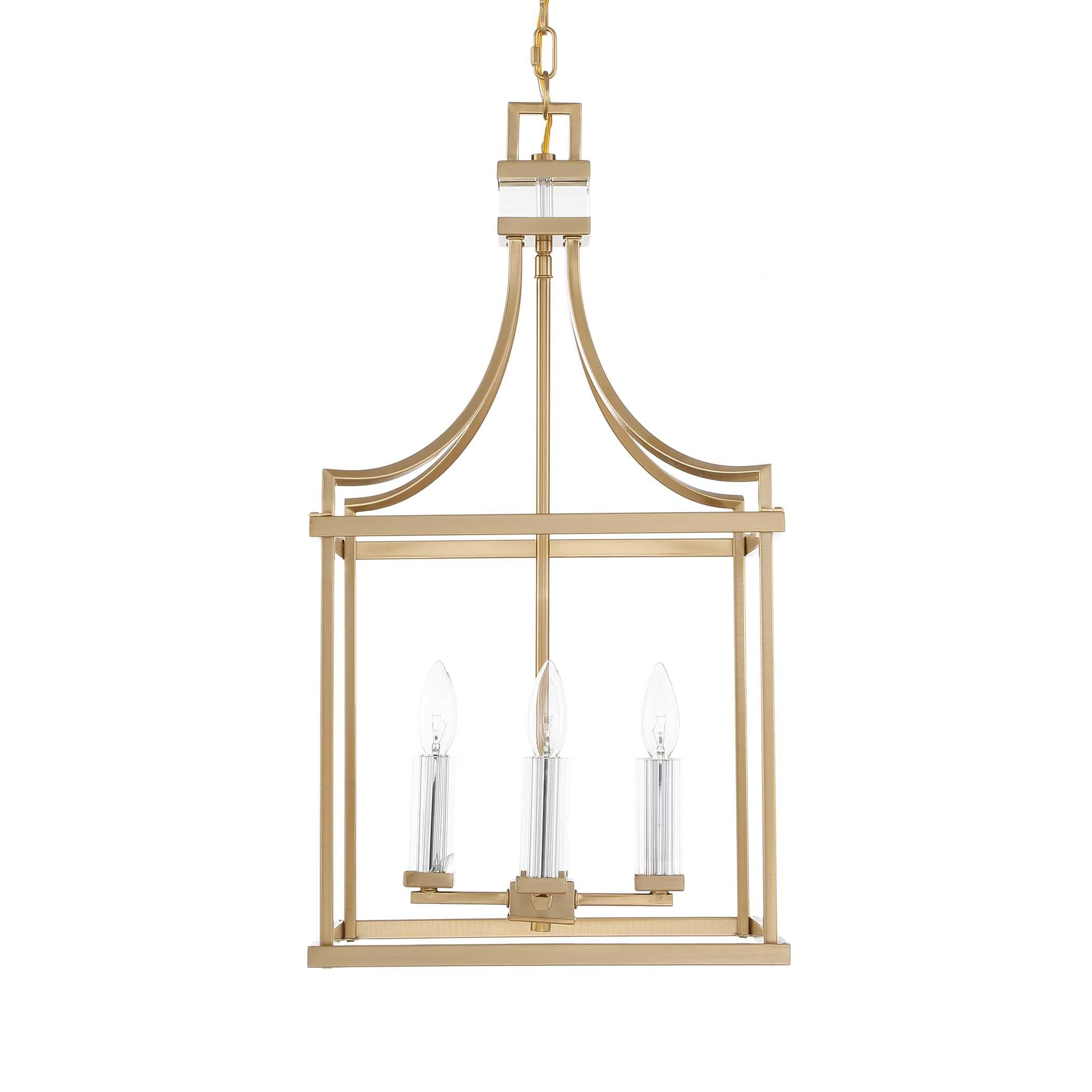 Montreal 4 Light Brass Lantern Pendant