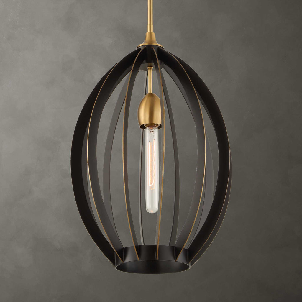 Darby 1 Light Architectural Oval Pendant