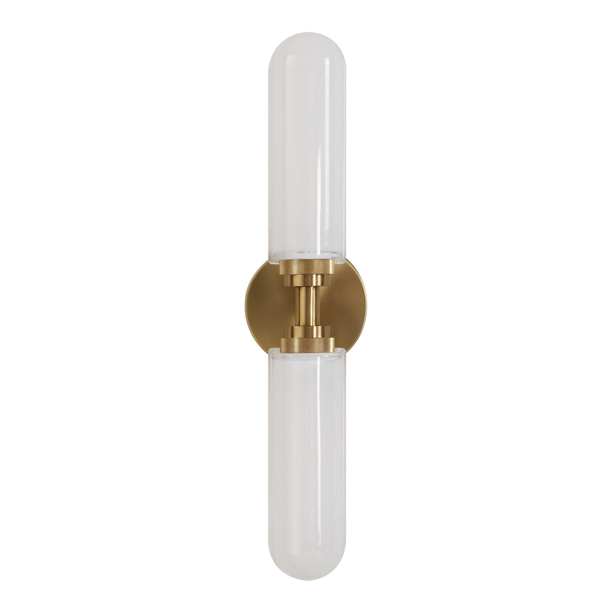 Wellsville 2 Lt Brass Sconce