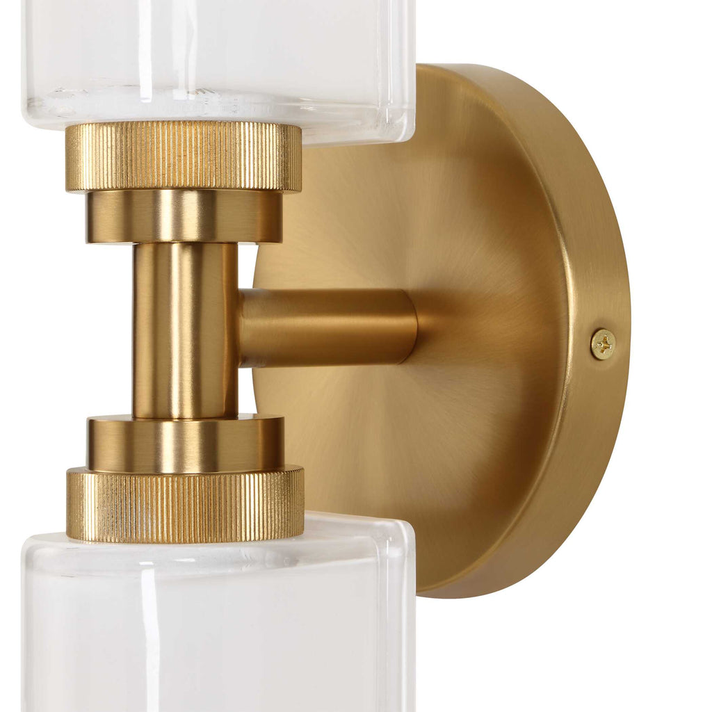 Wellsville 2 Lt Brass Sconce