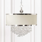 Fascination 3 Light Silken Drum Pendant
